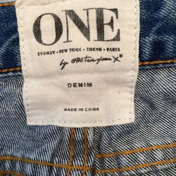 Revolve Jeans Womens 24 One Teaspoon Free Bird Dusty Destroyed Low Rise 90s Goth - Picture 12 of 14